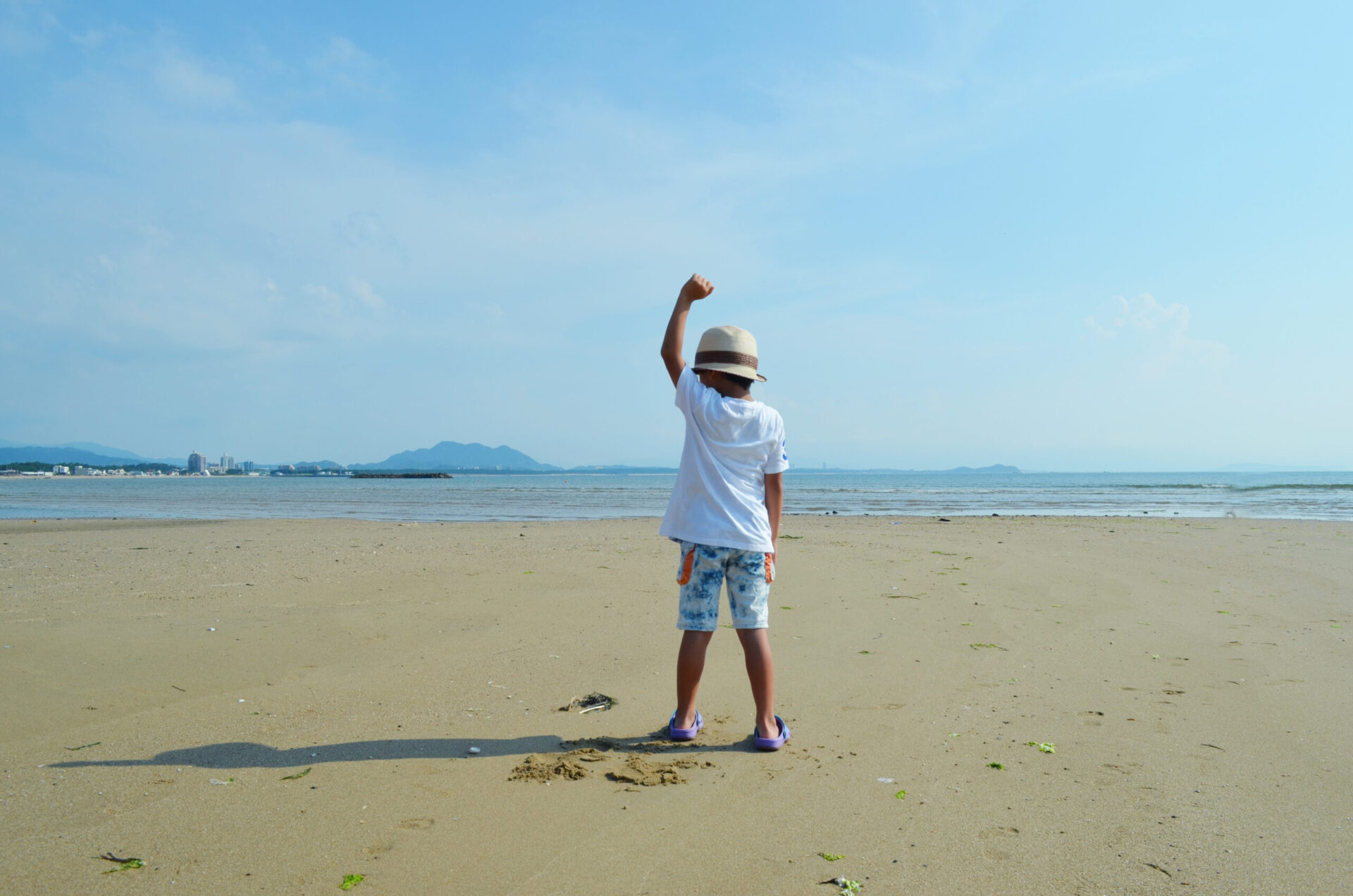 夏の海とこども