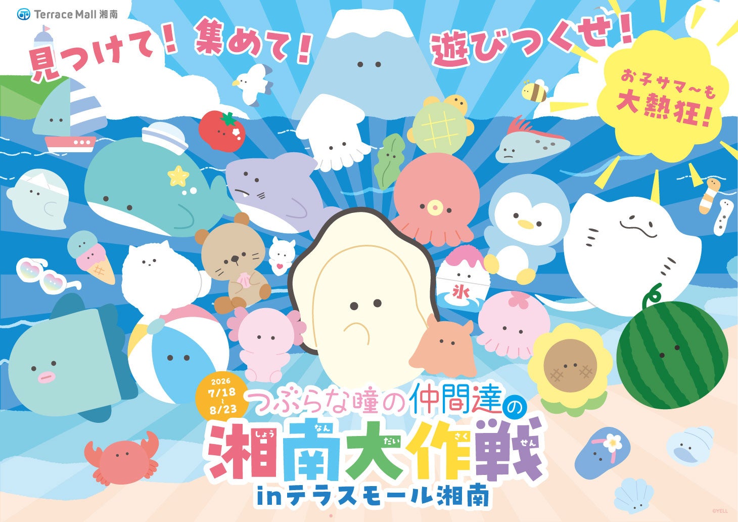 藤沢市】テラスモール湘南で「つぶらな瞳の仲間達」とコラボイベント